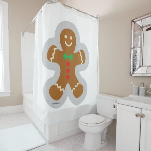 Gingerbread Man Making The Angel In The Snow