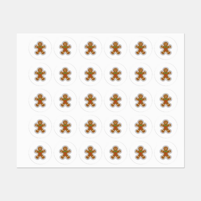 Gingerbread Man Making The Angel In The Snow (Sheet)