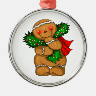 Gingerbread Man  Metal Ornament