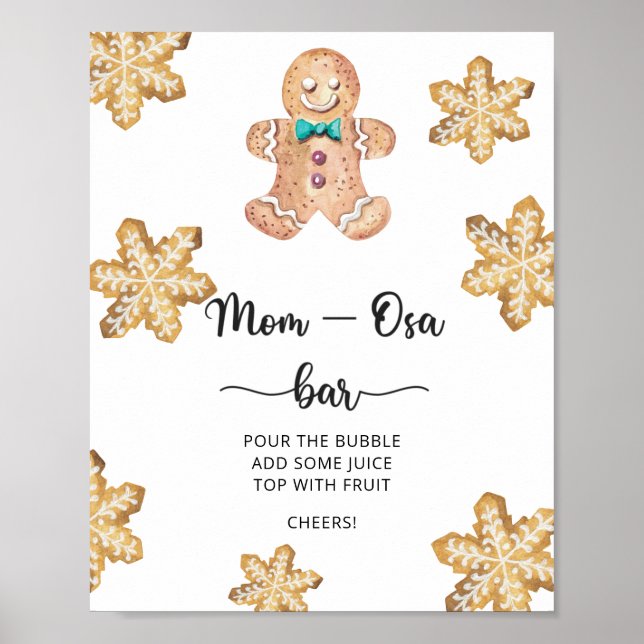 Gingerbread man \ Mom-osa bar  Poster (Front)