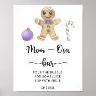 Gingerbread man \ Mom-osa bar  Poster