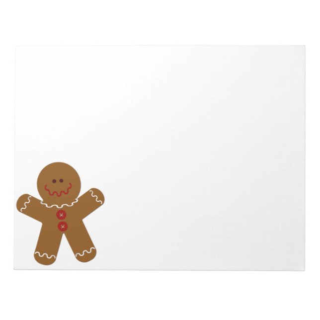 Gingerbread Man Notepad (Front)