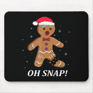 Gingerbread Man Oh Snap Christmas Cookie Costume B Mouse Pad