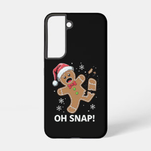 Gingerbread Man Oh Snap Christmas Funny Cookie  Samsung Galaxy Case