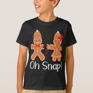 Gingerbread Man Oh Snap Funny Christmas T-Shirt