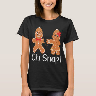 Gingerbread Man Oh Snap Funny Christmas T-Shirt
