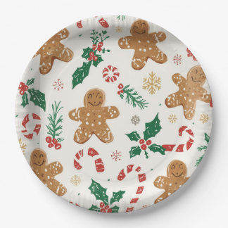 Gingerbread man paper plates