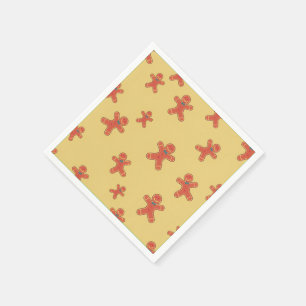 Gingerbread Man Pattern Napkin