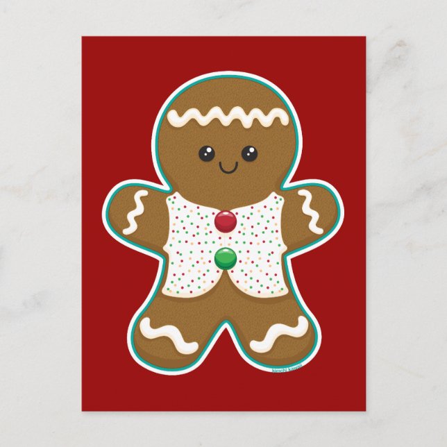 Gingerbread Man Postcard (Front)