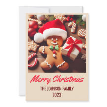 Gingerbread Man Santa Claus - Merry Christmas