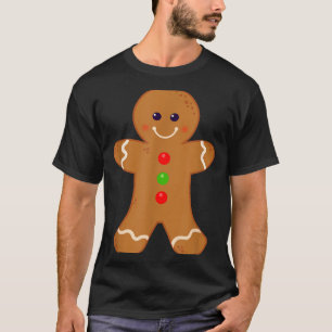 Gingerbread Man Shirt Christmas Cookie Baking Holi