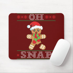 Gingerbread Man Shirt Gift Oh Snap Christmas Ugly Mouse Pad