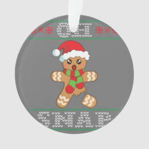 Gingerbread Man Shirt Gift Oh Snap Christmas Ugly Ornament