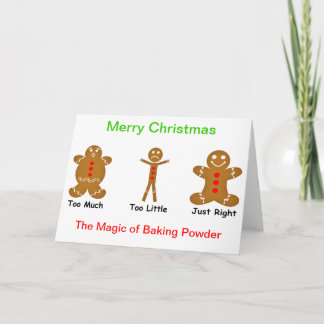 Gingerbread Man The Magic of Baking Powder Holiday Card
