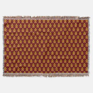Gingerbread Man Throw Blanket