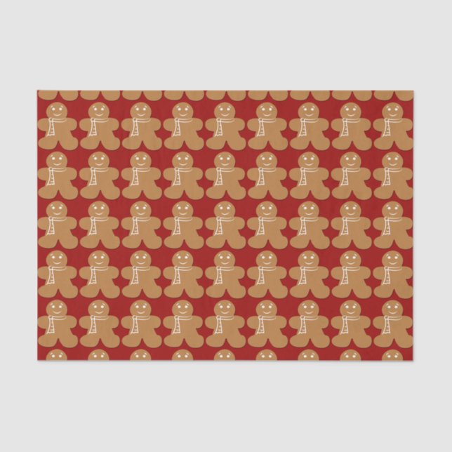 Gingerbread Man Tissue Paper (Front)