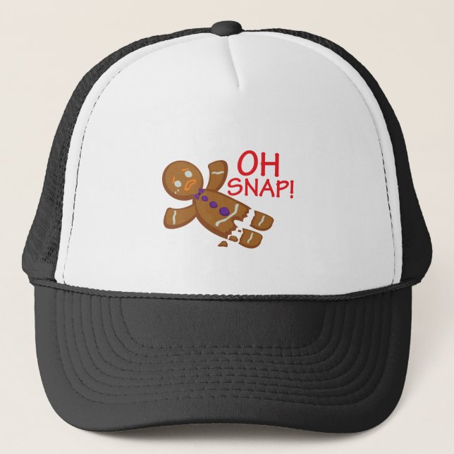Gingerbread Man Trucker Hat (Front)