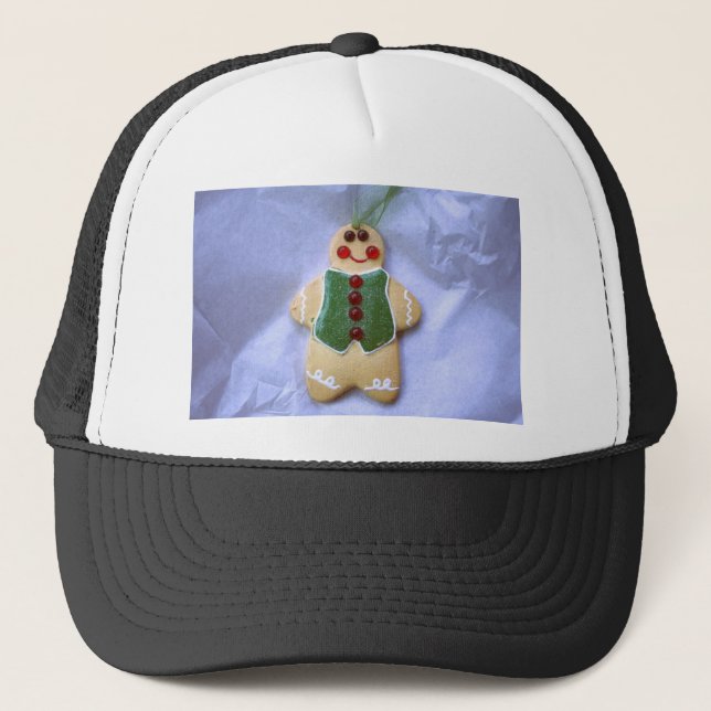 Gingerbread Man Trucker Hat (Front)