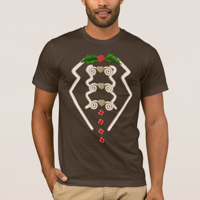 Gingerbread Man Tuxedo T-Shirt (Front)