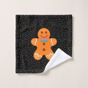 Gingerbread Man  Wash Cloth