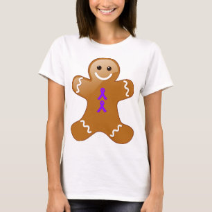 Gingerbread Man with Violet Ribbons T-Shirt