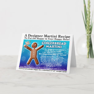 Gingerbread Martini Recipe Card