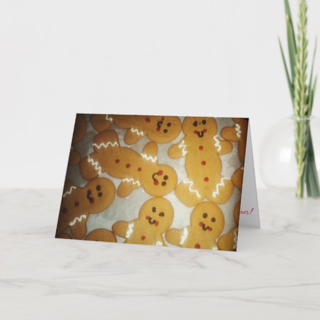 “Gingerbread Men" Christmas Card (Front)