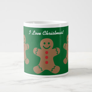 Gingerbread Men Christmas Large Coffee Mug