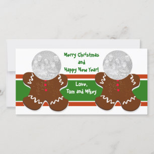Gingerbread Men Holiday Photo Cards