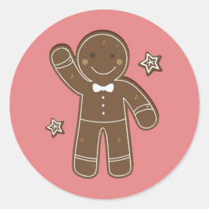 Gingerbread Men Holiday Sticker
