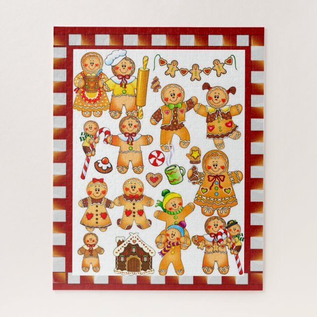 Gingerbread Men Jigsaw Puzzle (Vertical)