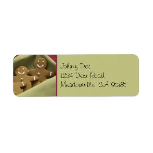 Gingerbread Men Label