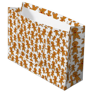 Gingerbread Men Large Gift Bag