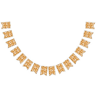 Gingerbread Men Medley Dusted Bunting Flags