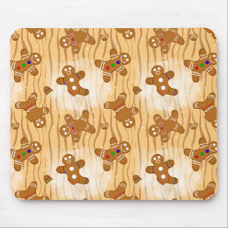 Gingerbread Men Medley Dusted Mouse Pad