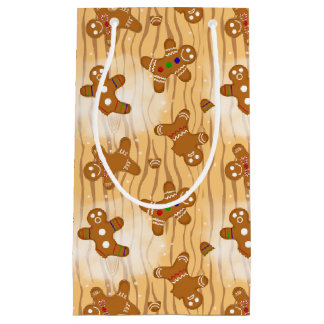 Gingerbread Men Medley Dusted Small Gift Bag