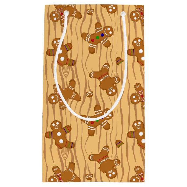 Gingerbread Men Medley Small Gift Bag (Front)