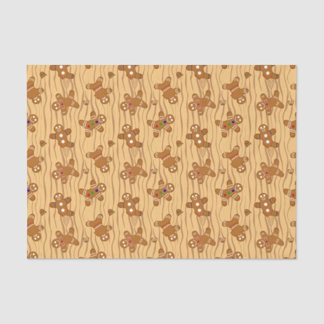 Gingerbread Men Medley Tissue Paper (Front)