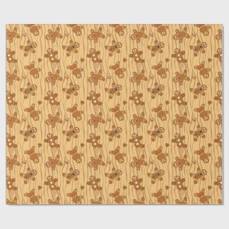Gingerbread Men Medley Wrapping Paper