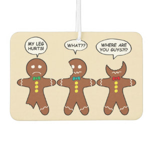 Gingerbread Men My Leg Hurts Air Freshener