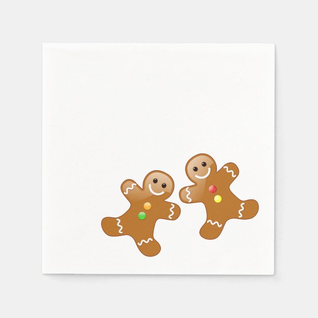 Gingerbread Men Napkin (Front)
