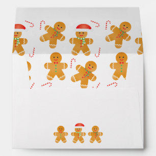 Gingerbread Men Pattern Envelope