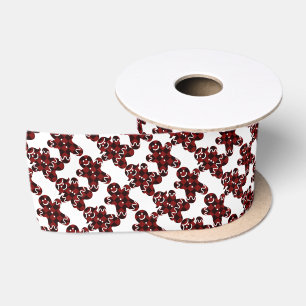 Gingerbread Men Satin Ribbon