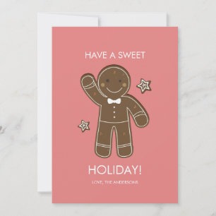 Gingerbread Men Sweet Holiday Card
