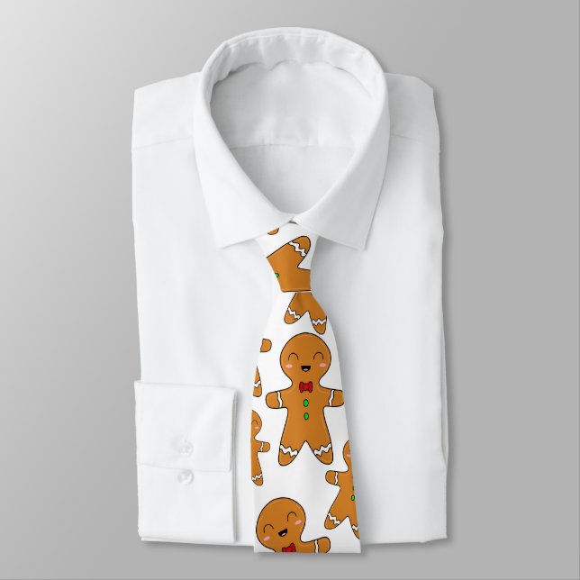 Gingerbread Men Tie (Tied)