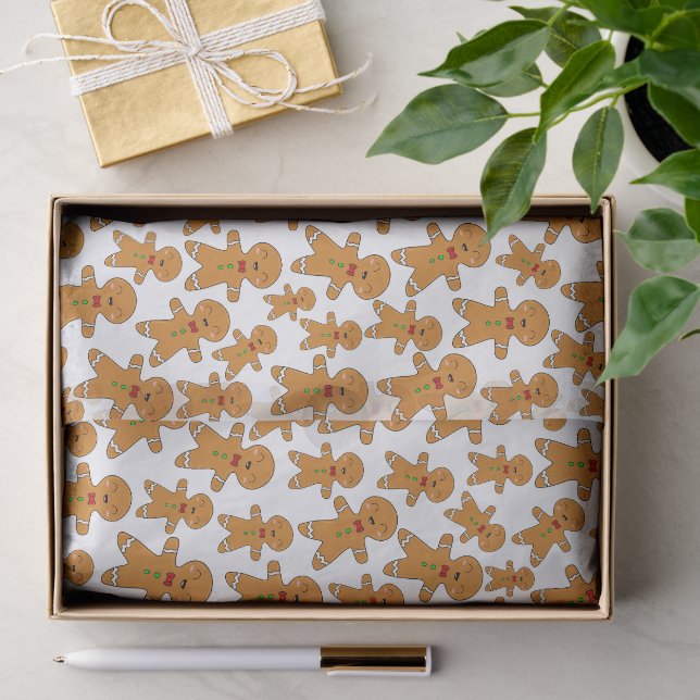 Gingerbread Men Tissue Paper (Gift)