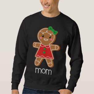 Gingerbread Mom Christmas Matching Pyjamas for Fam Sweatshirt