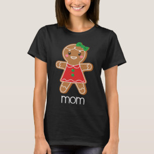 Gingerbread Mom Christmas Matching Pyjamas for Fam T-Shirt