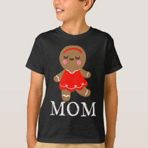 Gingerbread Mom Christmas Matching Pyjamas T-Shirt