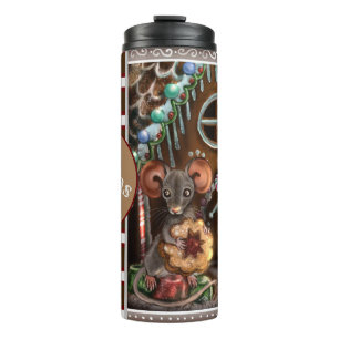 Gingerbread Mouse Sweet Christmas Thermal Tumbler